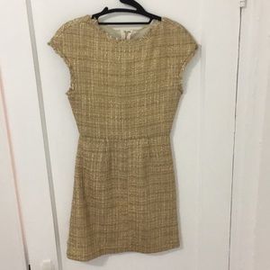 Gold tweed Alice and olivia mini dress